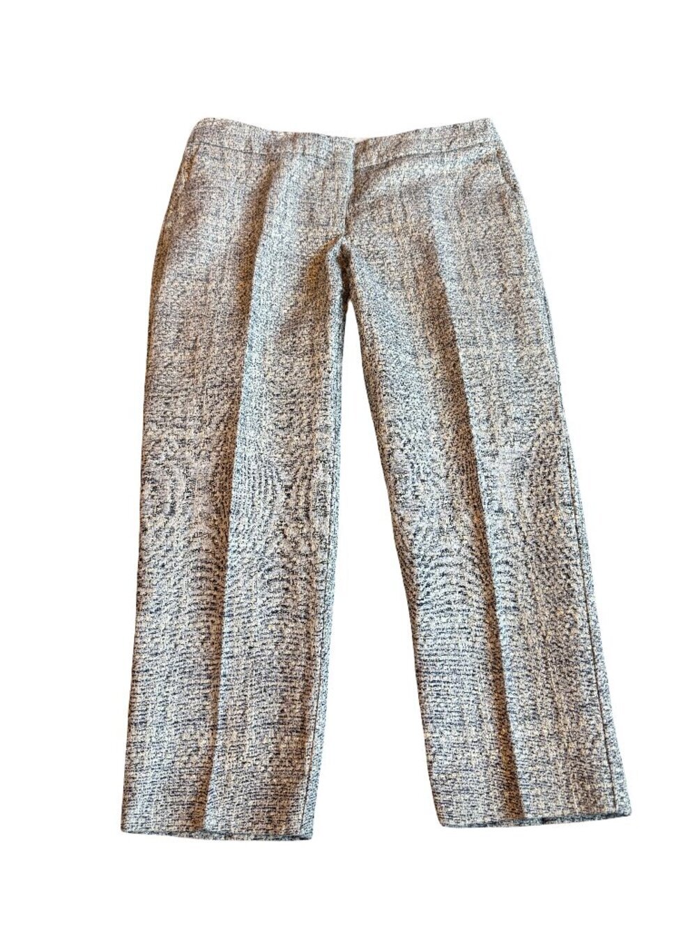 Boden Bistro Capri Pants Trousers Slacks Metallic Straight Leg Size 6 Petite